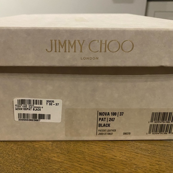 Jimmy Choo Peep-toe Patent Leather Slingback Platform Pumps - Picture 11 of 13